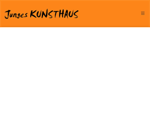 Tablet Screenshot of jungeskunsthaus.de